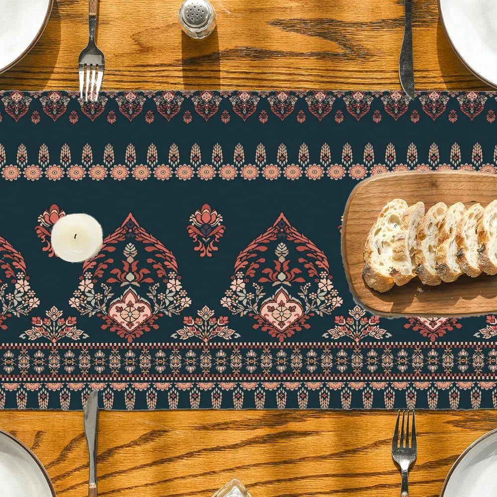 Ishro Home Premium Table Runner – Soft European-Standard Fabric, Elegant Soft Feel, Machine Washable, Timeless Design |